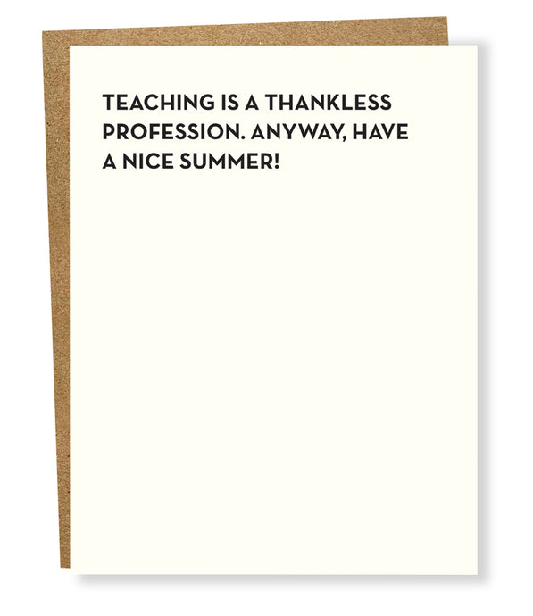 thankless card