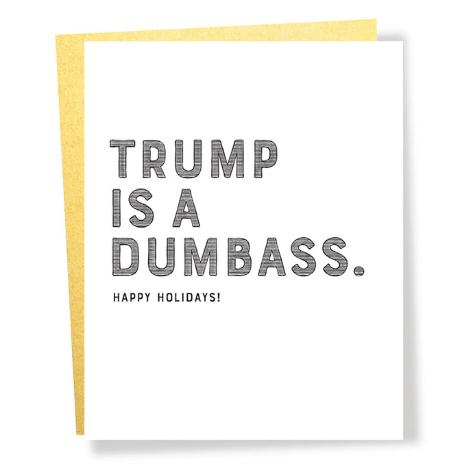 trump dumbass card