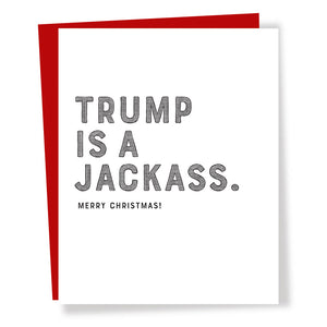 trump jackass card