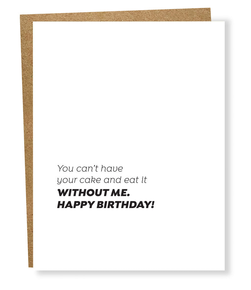 without me card