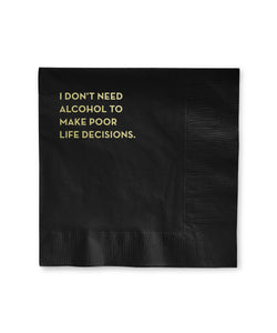 life decisions napkins
