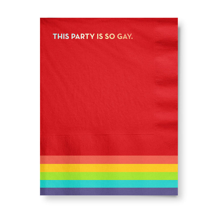 so gay pride napkins