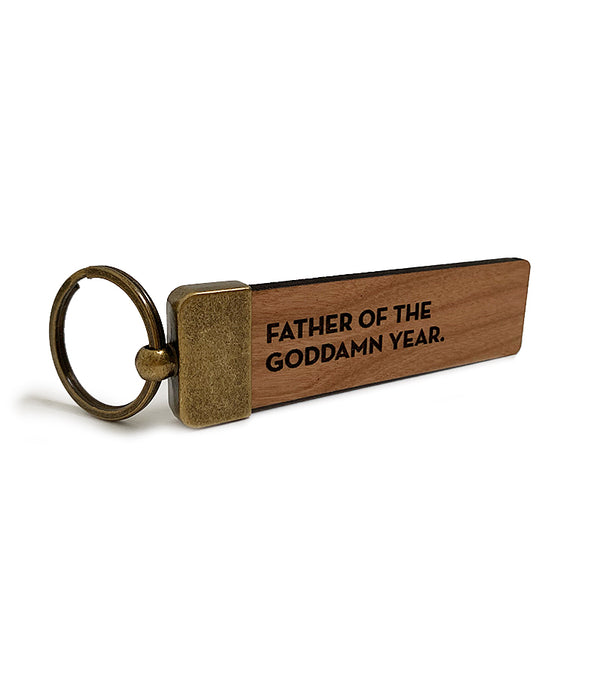 father of the year key tag