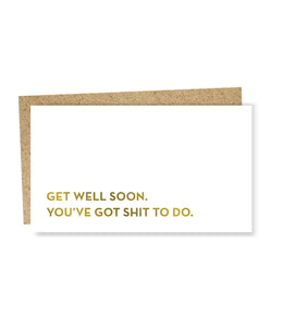 get well soon mini card