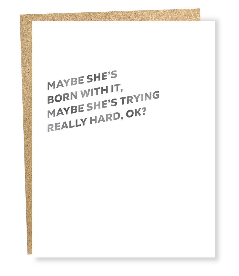 born with it card