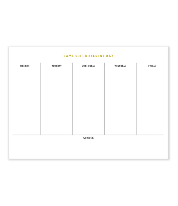 different day desk pad