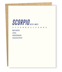 scorpio card
