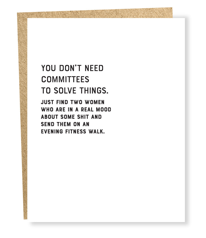 committees card – Sapling Press