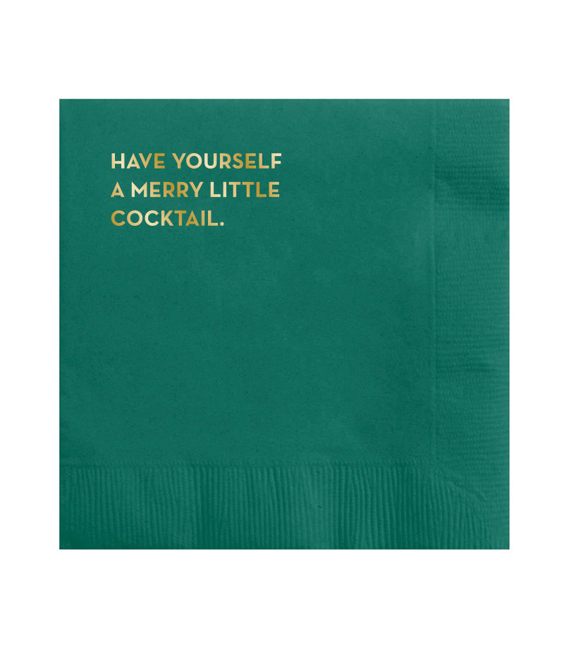 merry cocktail napkins