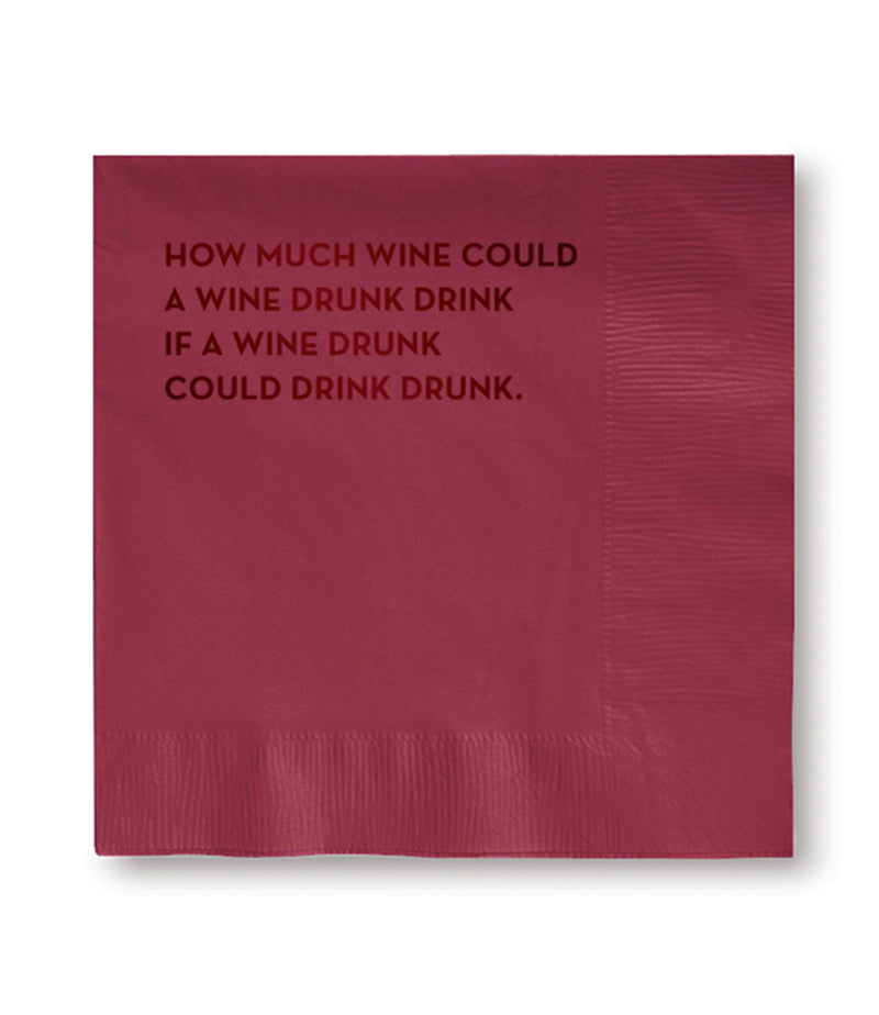 wine drunk napkins