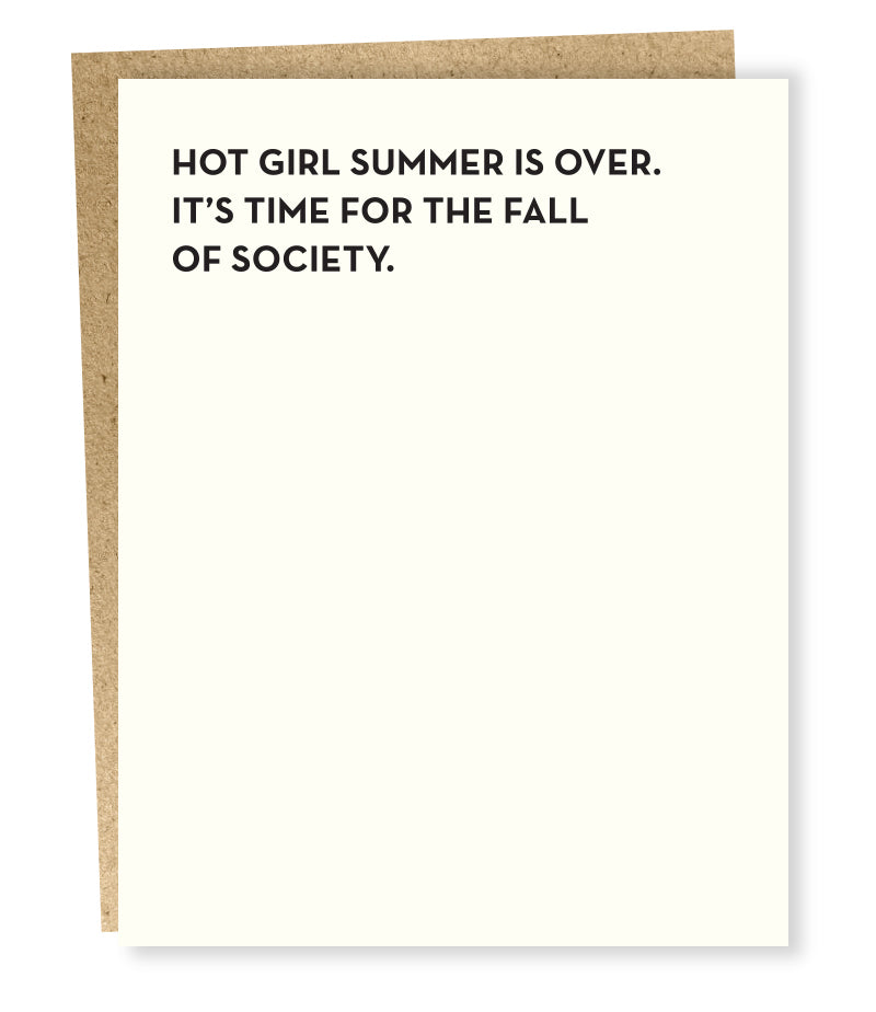 hot girl summer card