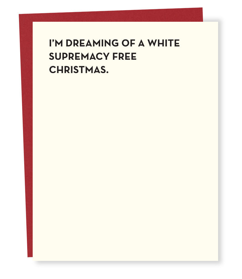 white christmas card