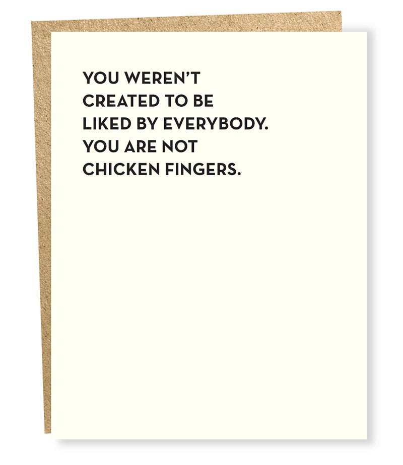 chicken fingers card