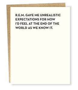 R.E.M. card