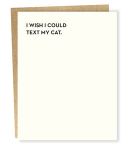 cat text card