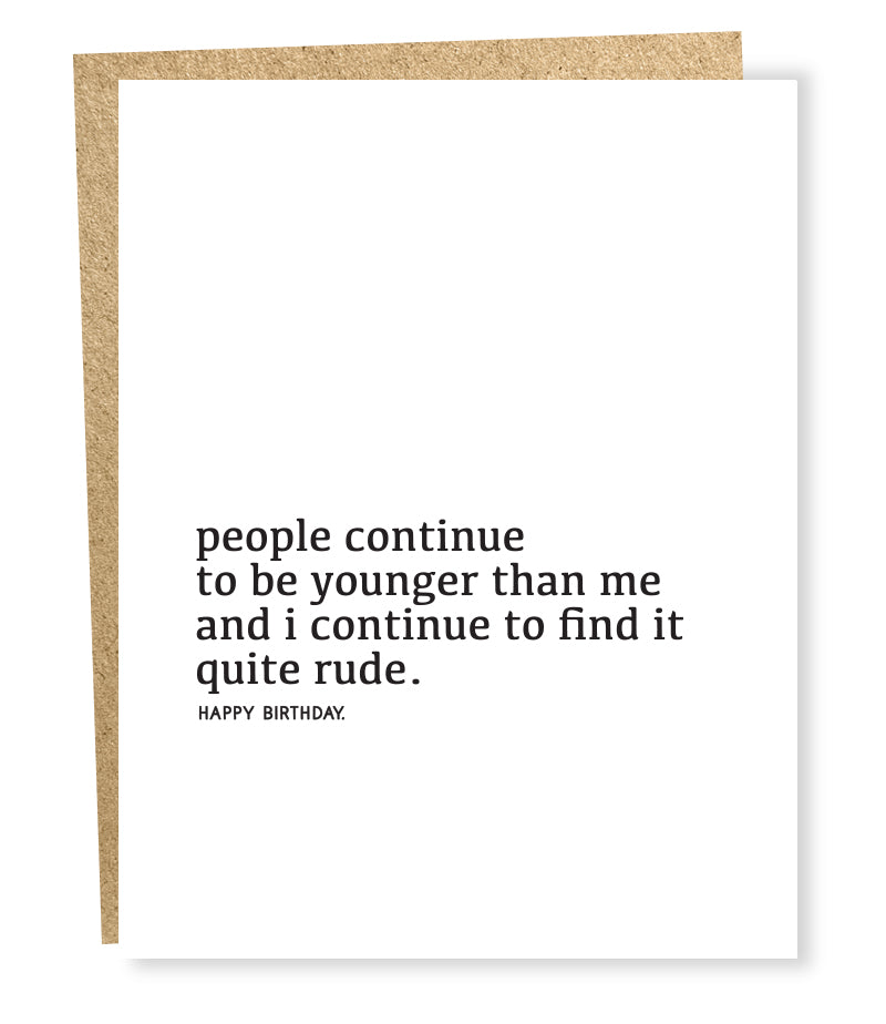 quite rude card – Sapling Press